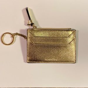 Pandora gold keychain wallet